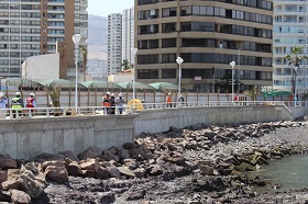 Obras Portuarias próxima a terminar la construcción del borde costero de la Península de Cavancha de Iquique