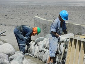 Avanza Construcción de muro perimetral para Cerro Unita