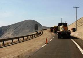Avanzan obras de reparación en cuesta Guanillos-Pabellón de Pica en ruta costera