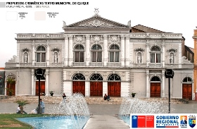 Comunidad iquiqueña prefirió el color gris para la fachada del Teatro Municipal de Iquique