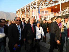 Presidente Piñera inaugura “caleta guardiamarina Riquelme” en Iquique